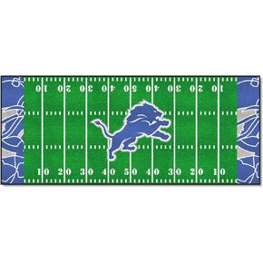FANMATS 23260 NFL - سجادة ديترويت ليونز لكرة القدم - 30 بوصة. × 72 بوصة. تصميم اكس فيت