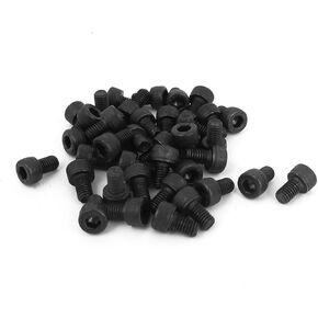 uxcell M5 x 8mm 12.9 Alloy Steel Hex Socket Head Cap Screws Bolt Black 50pcs