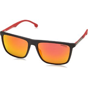 Carrera Casual Rectangular Sunglasses, Mtt Black, 57