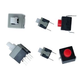 2pcs 6 Pin DPDT Power Micro Push Button Switches Self-Lock On/Off 2.3 x 2.3inch /5.8mmx5.8mm，2pcs 6 Pin DPDT self-Lock 3.15x 3.15inch /8mm x 8mm, and 2 pcs 2 pin self-Lock Mini Switch 3.15 x 3.15inch