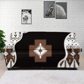 GLENLCWE Hawaiian Starfish on Beach Print Sofa Slipcover for Cushion Couch Stretch Sofa Couch Cover with Elastic Bottom,Durable and Washable,Fit for Most Couches