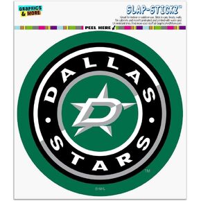 GRAPHICS & MORE NHL Dallas Stars Logo Automotive Car Window Locker Circle Bumper Sticker