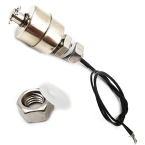 KIRO&SEEU 45mm Stainless Steel Float Switch Liquid Water Level Sensor Monitor Vertical Fish Tank Mini M10x1.5mm