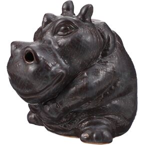 Artibetter 1 Pc backflow Censer Ornament Waterfall Incense Burner Hippopotamus Ornaments Ceramic Animal Incense Burner backflow Incense Tower Incense Cone Ceramics Pots and Bowls Household
