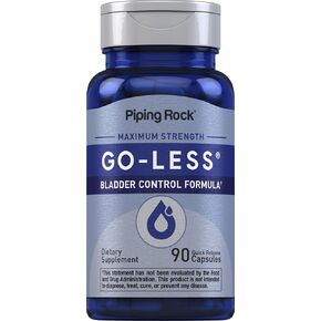 Piping Rock Bladder Control Pills | 90 Capsules | Go Less Bladder Health Formula | Maximum Strength for Men and Women | Non-GMO, Gluten Free Supplement