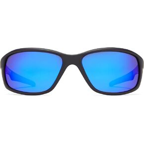 Fisherman Eyewear Men's Dorado Polarized Rectangular Sunglasses, Black, 34mm,62mm,130mm