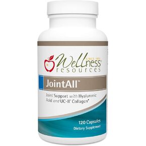 Wellness Resources JointAll - Joint Support Supplement with Natural Hyaluronic Acid, UC-II Collagen, Glucosamine, Chondroitin for Joint Strength and Comfort (120 Capsules) …