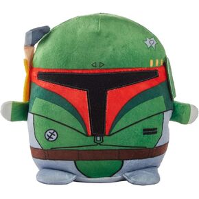 Star Wars Cuutopia 10-inch Boba Fett Plush, Soft Rounded Pillow Doll, Collectible Gift for Kids & Fans Ages 3 Years Old & Up includes Toy