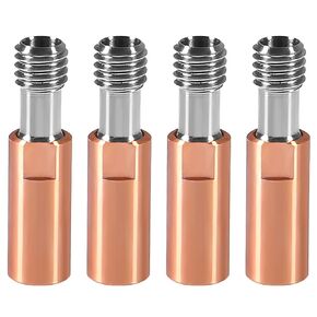 4Pcs 4.1 Bore Bimetal Heatbreak Titanium Alloy and Copper Throat Nozzle for Ender 3 V2,Ender 3 Pro,CR10 Series 3D Printer Hotend