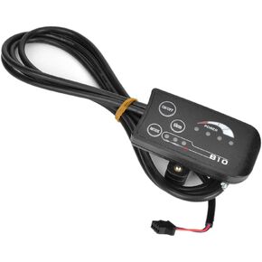 Electric LED Display, E Bike LCD Display Control Panel Speed Controller with 5 Wire Cable for Electric Scooter Modification Accessories