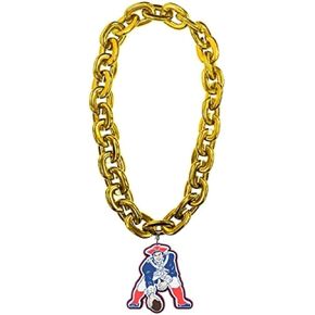 Aminco New England Patriots NFL Throwback Fan Chain, Gold