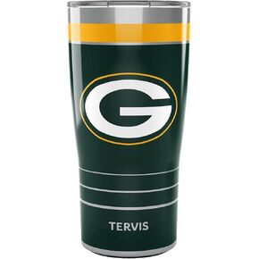 Tervis Traveler NFL Green Bay Packers - MVP Triple Walled Insulated Tumbler Travel Cup Keeps Drinks Cold & Hot, 20oz, Stainless Steel