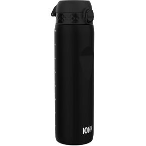 Ion8 1 Litre Water Bottle, Leak Proof, Flip Lid, Carry Handle, Rapid Liquid Flow, Dishwasher Safe, BPA Free, Soft Touch Contoured Grip, Ideal for Sports and Gym, Carbon Neutral Recyclon