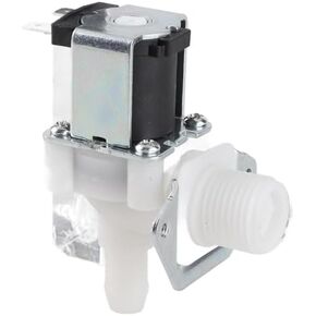 G1/2 Plastic Electric Solenoid Valve for Water DN15 12V DC Normally Closed NC Water Inlet Switch, 0-80℃