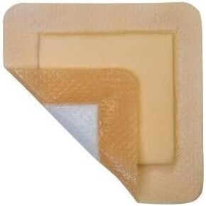 Silicone Comfort Foam Dressing 4" x 4" (2.5" x 2.5" Pad), Box of 5, MediPurpose # MP1010SLCF