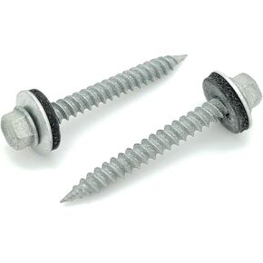 100 كمية #9 × 1 بوصة براغي تسقيف ذات رأس سداسي مجلفن مع غسالة EPDM مستعبدة (BCP1081) in Kuwait