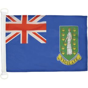 British Virgin Islands NAUTICAL Flag 18'' x 12'' - Virgin Islander flags 30 x 45 cm - Banner 12x18 in for boat - AZ FLAG