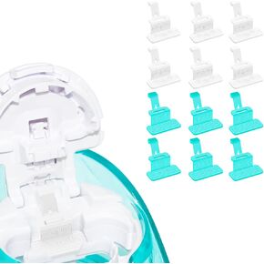 FireAnt Silicone Saline Pods Refills Compatible with Navage Nasal Care, 12 Pack Silicone Pads Replacement Accessories Compatible with Navage Nasal Irrigation System-Blue 4+White 4+Black 4 Pack