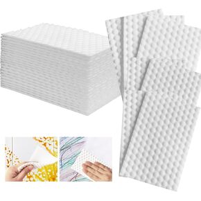 Magic Sponge Eraser Sheets, 48Pcs All-Purpose White Melamine Sponge Convex Point Disposable Magic Cleaning Wipes for Furniture Kitchenware, Hard-to-Reach Places, Shoe