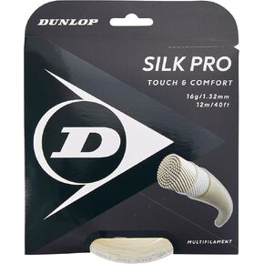 Dunlop Sports Silk Pro Tennis String, 16G, 40' Set, Natural