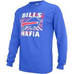 Zubaz NFL Buffalo Bills Men's Long Sleeve T-Shirt, Bills Mafia