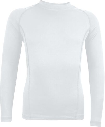 Boys Girls Compression Shirt Long Sleeve Athletic Sports Baselayer Youth Baseball Football Undershirt in Saudi Arabia