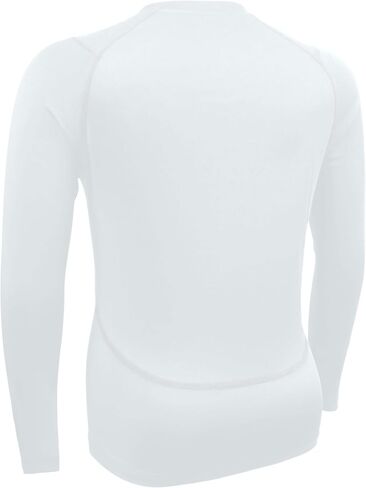 Boys Girls Compression Shirt Long Sleeve Athletic Sports Baselayer Youth Baseball Football Undershirt in Saudi Arabia