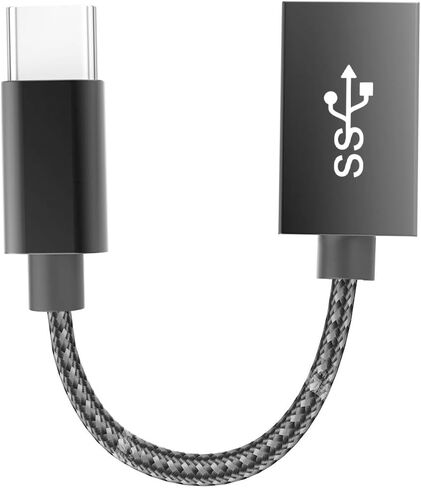 Female USB to USB C, 60W Fast Charging 5Gbps Data Sync USB C to USB 3.0 Adapter, USB Female to USB C Male Cable, OTG USB Adapter for iPhone15 Series for MacBook, Galaxy Note Series in Saudi Arabia
