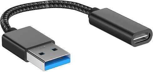 Female USB to USB C, 60W Fast Charging 5Gbps Data Sync USB C to USB 3.0 Adapter, USB Female to USB C Male Cable, OTG USB Adapter for iPhone15 Series for MacBook, Galaxy Note Series in Saudi Arabia