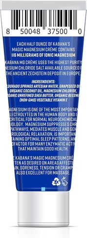 Magic Magnesium Cream | Soy & Corn & Gluten & Fragrance Free | Organic Ingredients | Mg | 3 Ounce Tube in Saudi Arabia