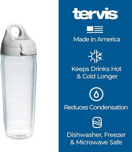 Tervis Florida - Tampa Pirate Made in USA Double Walled Insulated Tumbler Travel Cup Keeps Drinks Cold & Hot, 24oz Water Bottle - Gray Lid, Pirate Emblem in Saudi Arabia