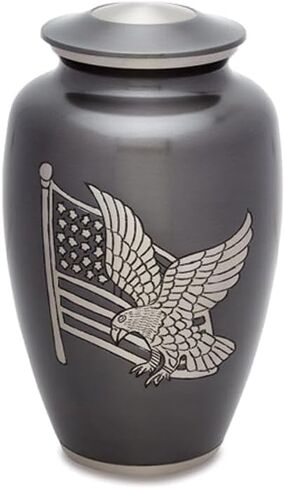Treasure Urn | Brass Cremation Urn for Human Ashes - American Pride in Saudi Arabia