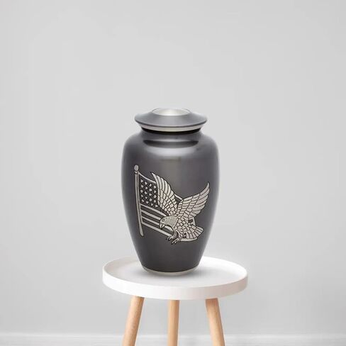 Treasure Urn | Brass Cremation Urn for Human Ashes - American Pride in Saudi Arabia