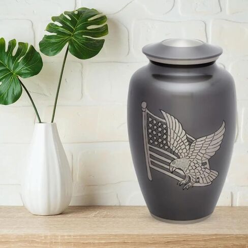 Treasure Urn | Brass Cremation Urn for Human Ashes - American Pride in Saudi Arabia