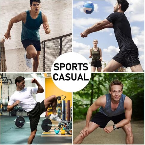 مجموعة من 2 شورت رياضي رجالي سريع الجفاف مقاس 7 بوصات للجري شورت شبكي للتمرين في صالة الألعاب الرياضية مع جيوب بسحاب in Kuwait