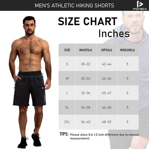مجموعة من 2 شورت رياضي رجالي سريع الجفاف مقاس 7 بوصات للجري شورت شبكي للتمرين في صالة الألعاب الرياضية مع جيوب بسحاب in Kuwait