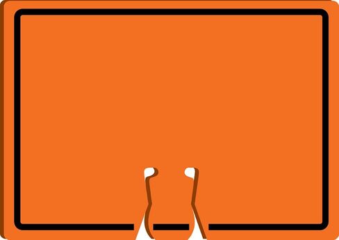 AccuformNMC"(Blank)" Traffic Cone Top Sign, Combine With Orange Cones to Create a Custom Warning Sign, 10" x 14" Plastic Cone Sign, Made in the USA, FBC766 in Saudi Arabia