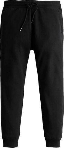 The Cotton Folks Slim Fit Joggers for Men | Casual Workout Gym Sweatpants | CF U Comfies - Made by The Experts | Black Large in Saudi Arabia