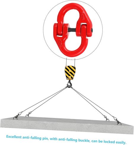 CHILDWEET Lifting Connection Buckle Safety Chain Extension Tow Hitch Connector Tow Truck Connector for Towing Link Chains Connectors Heavy Duty Chain Steel Connecting Link Chain Link Trailer in Saudi Arabia