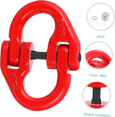 CHILDWEET Lifting Connection Buckle Safety Chain Extension Tow Hitch Connector Tow Truck Connector for Towing Link Chains Connectors Heavy Duty Chain Steel Connecting Link Chain Link Trailer in Saudi Arabia