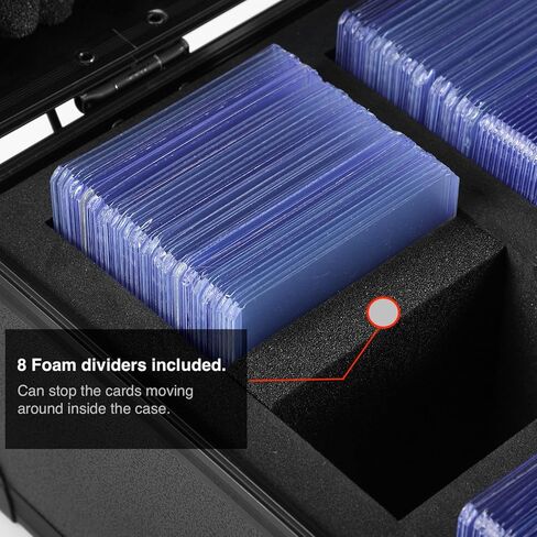 صندوق تخزين لحاملات بطاقات صلبة مقاس 3 × 4 بوصات، حافظة بطاقات التداول تحمل ما يصل إلى 600 أداة تحميل علوية، متوافقة أيضًا مع حامل البطاقات المغناطيسية in Kuwait