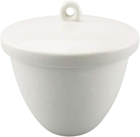 بوتقة بورسلين بغطاء، سعة 200 مل، للمدرسة والمختبر in Kuwait