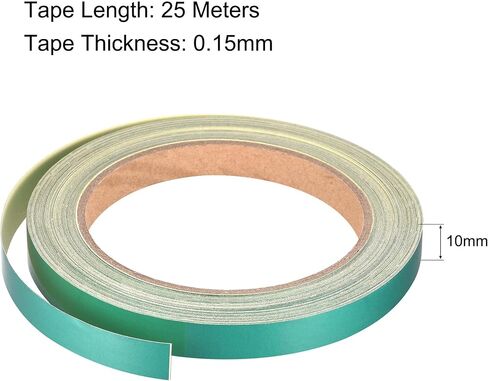 uxcell Reflective Tape Blue, 10mm x 25m, Outdoor Waterproof Warning Tape for Bikes, RV, and Boat Striping Marking in Saudi Arabia