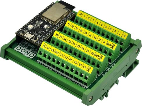 لوحة وحدة اندلاع كتلة طرفية مثبتة على السكك الحديدية DIN لـ ESP32-S2-Saola-1 in Kuwait