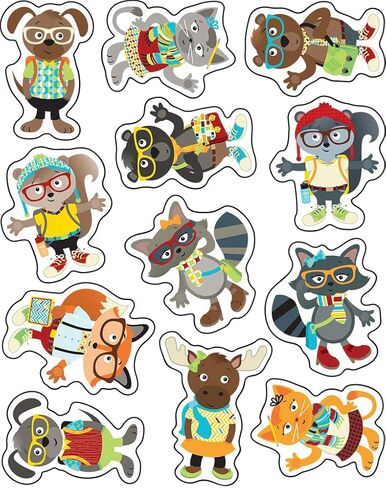 Carson Dellosa Hipster Alphabet Lowercase Shape Stickers (168212) in Kuwait