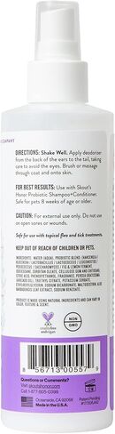 SKOUT'S HONOR: Probiotic Deodorizer for Dogs & Cats - with Avocado Oil Hydrates and Deodorizes Fur, Supports Pet’s Natural Defenses, PH-Balanced, Sulfate Free - Sunkissed Coconut - 8 oz. in Saudi Arabia