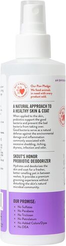 SKOUT'S HONOR: Probiotic Deodorizer for Dogs & Cats - with Avocado Oil Hydrates and Deodorizes Fur, Supports Pet’s Natural Defenses, PH-Balanced, Sulfate Free - Sunkissed Coconut - 8 oz. in Saudi Arabia