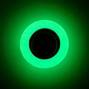 1pc Glow in The Dark Tape,Long-Lasting Bright Fluorescent Glow Tape,Luminescent Emergency Tape Safety Egress Markers Stairs,Walls,Steps,Exit Sign,Strong Adhesive,Hardware