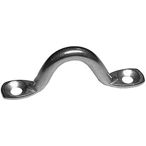 316 Marine Grade Stainless Steel Pad Eye, Tie Down, Kayak Deck Loops for Bimini Boat Top