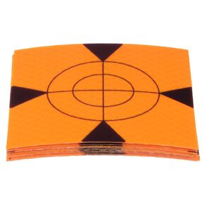 HARFINGTON 10pcs Survey Reflector Target 80x80mm Self-Adhesive Reflective Tape Survey Target Sheets for Total Stations, Yellow